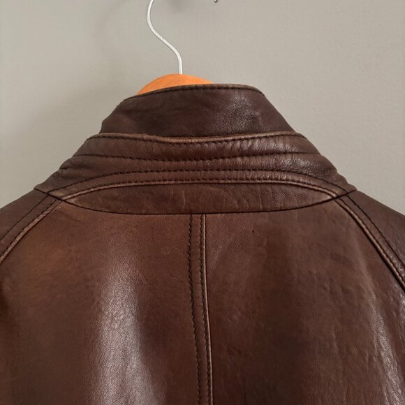 Vintage Cocoa Leather Jacket - Picture 15 of 16